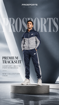 Nike Premium Tracksuits - Blue/Grey