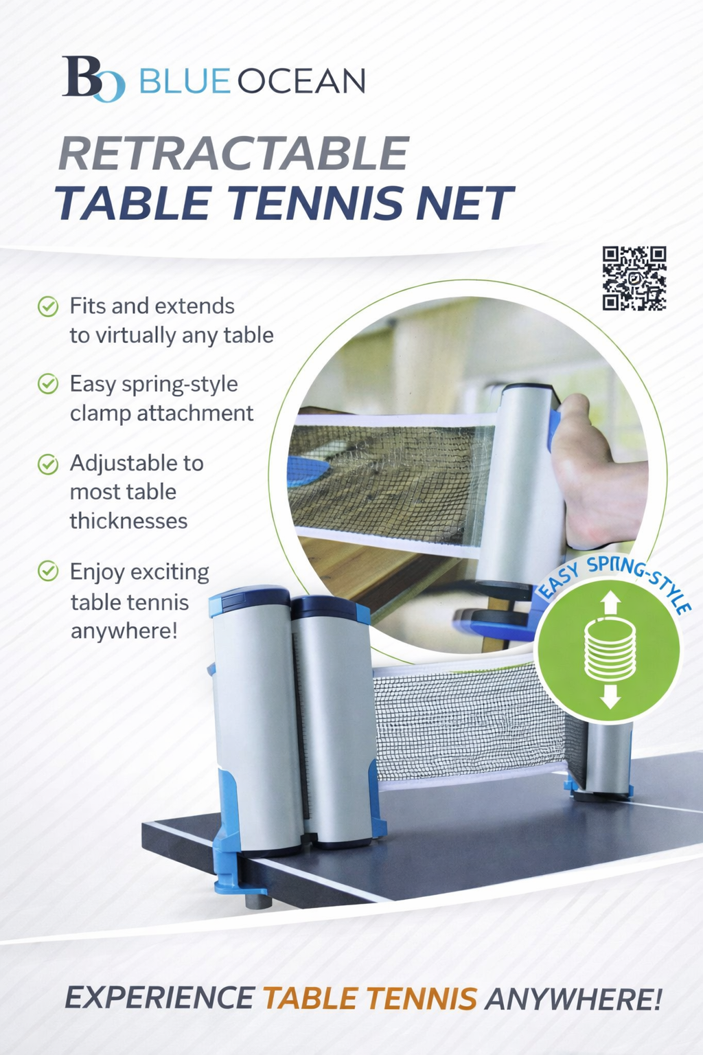Blue Ocean Tennis Rack