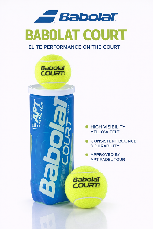 Babolat Court Tennis Balls — 4 Ball Can