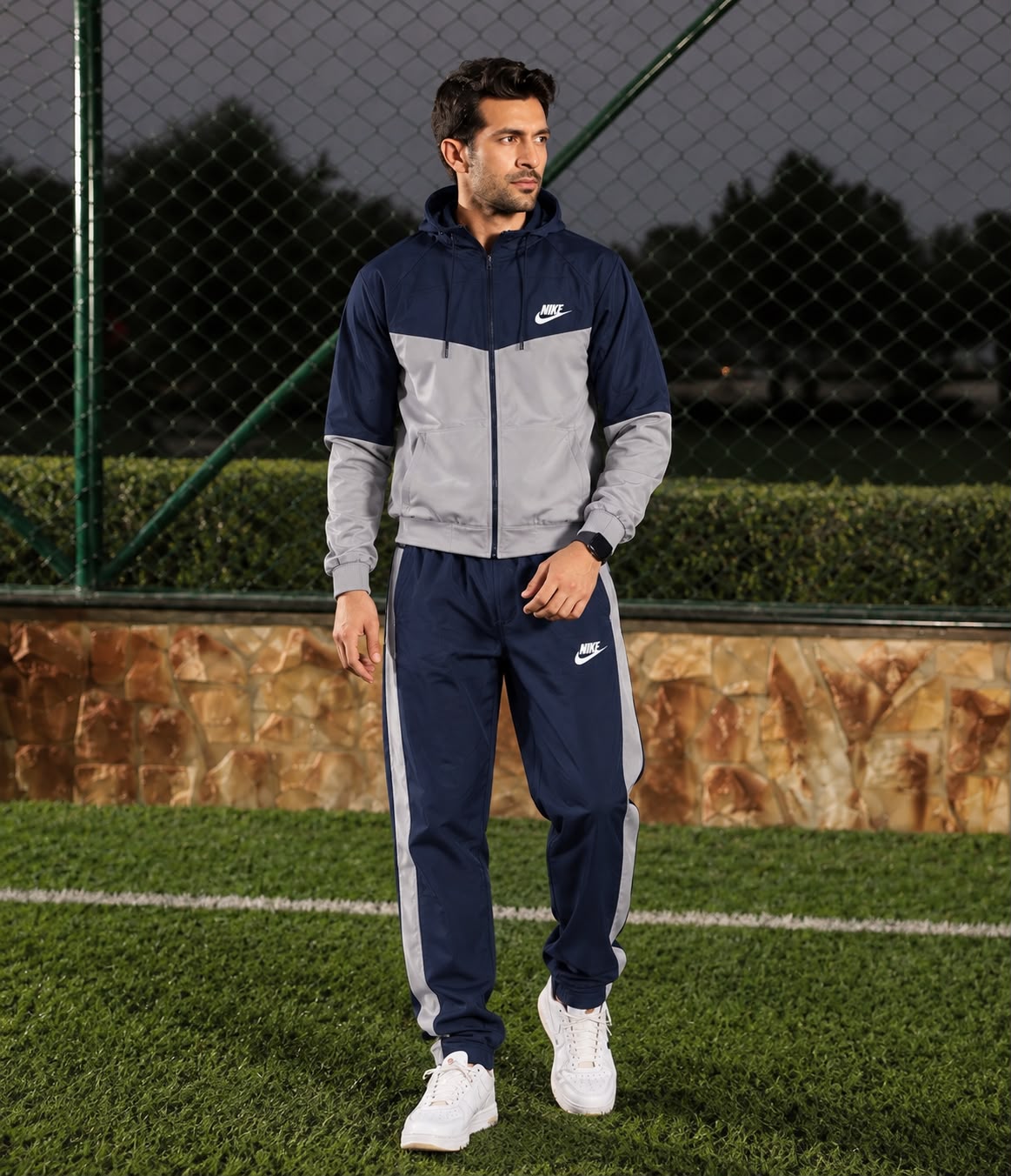 Nike Premium Tracksuits - Blue/Grey