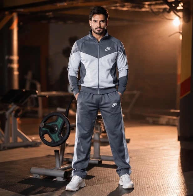 Nike Premium Tracksuit - Grey/White