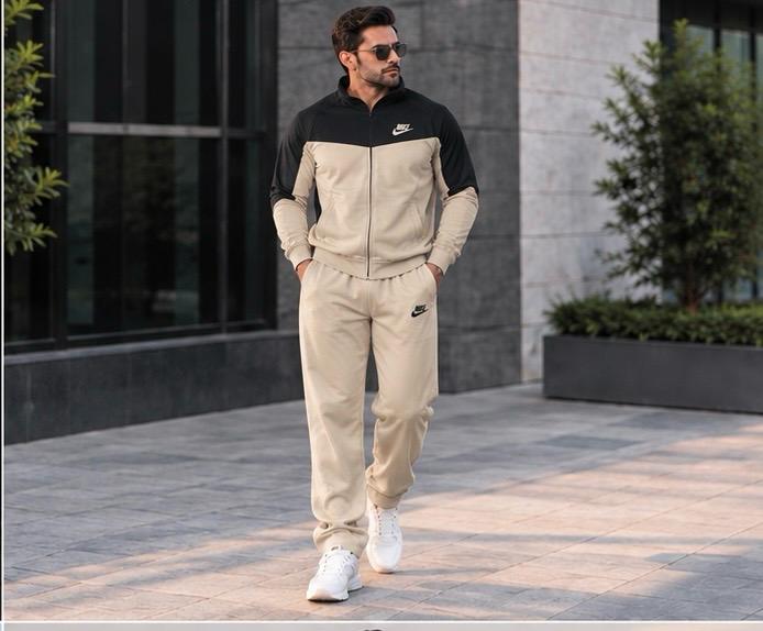 Nike Premium Tracksuit- Offwhite/Black